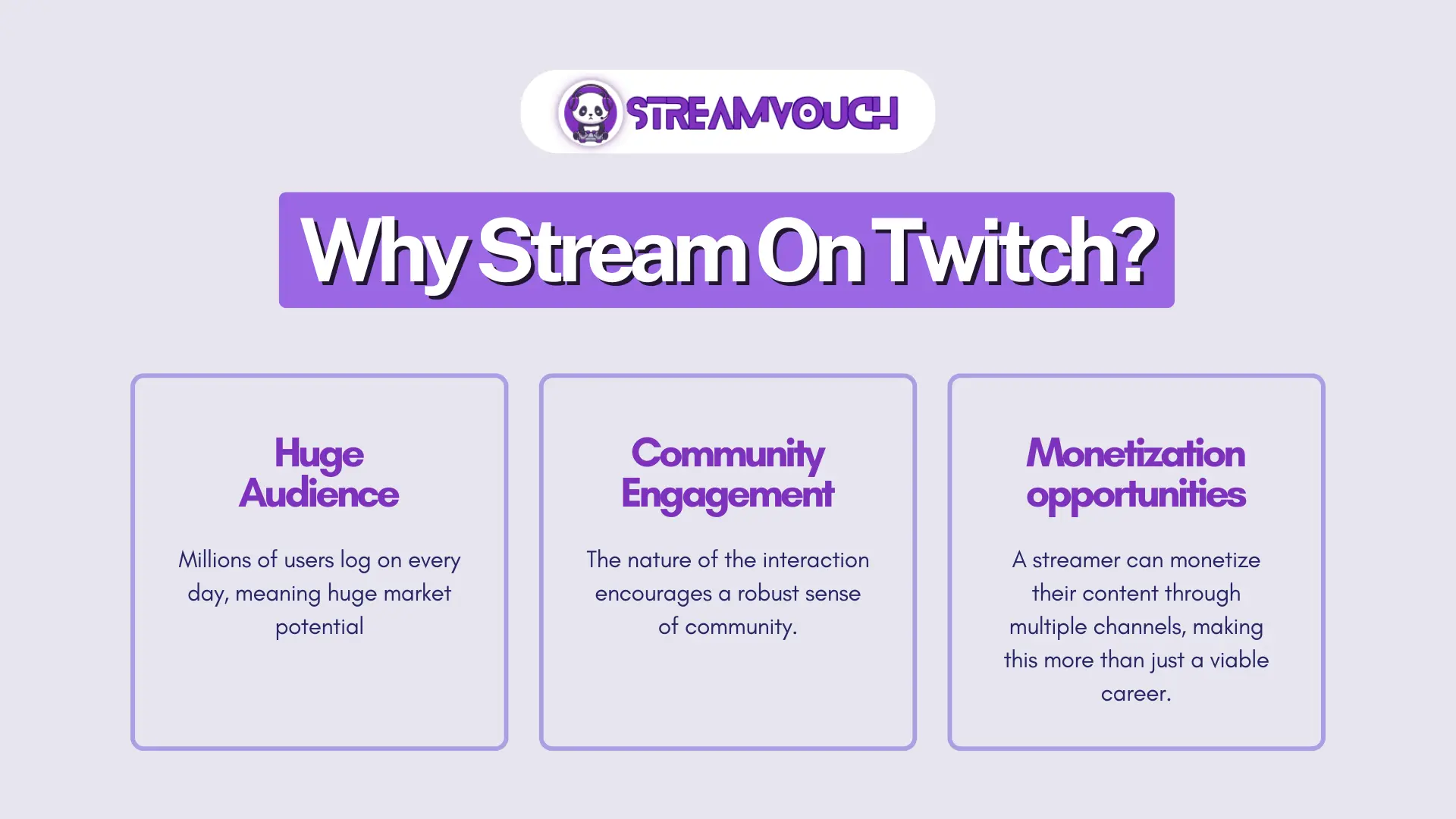 Why Stream On Twitch