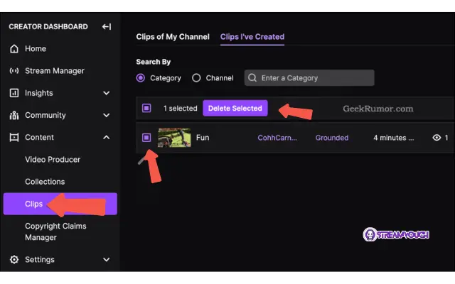 How to Make, Save, Download and Delete Twitch Clips