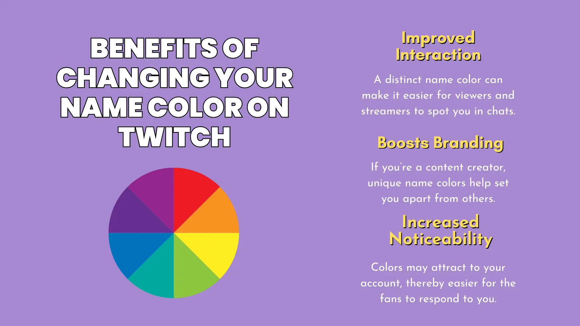 Benefits of Changing Your Name Color on Twitch