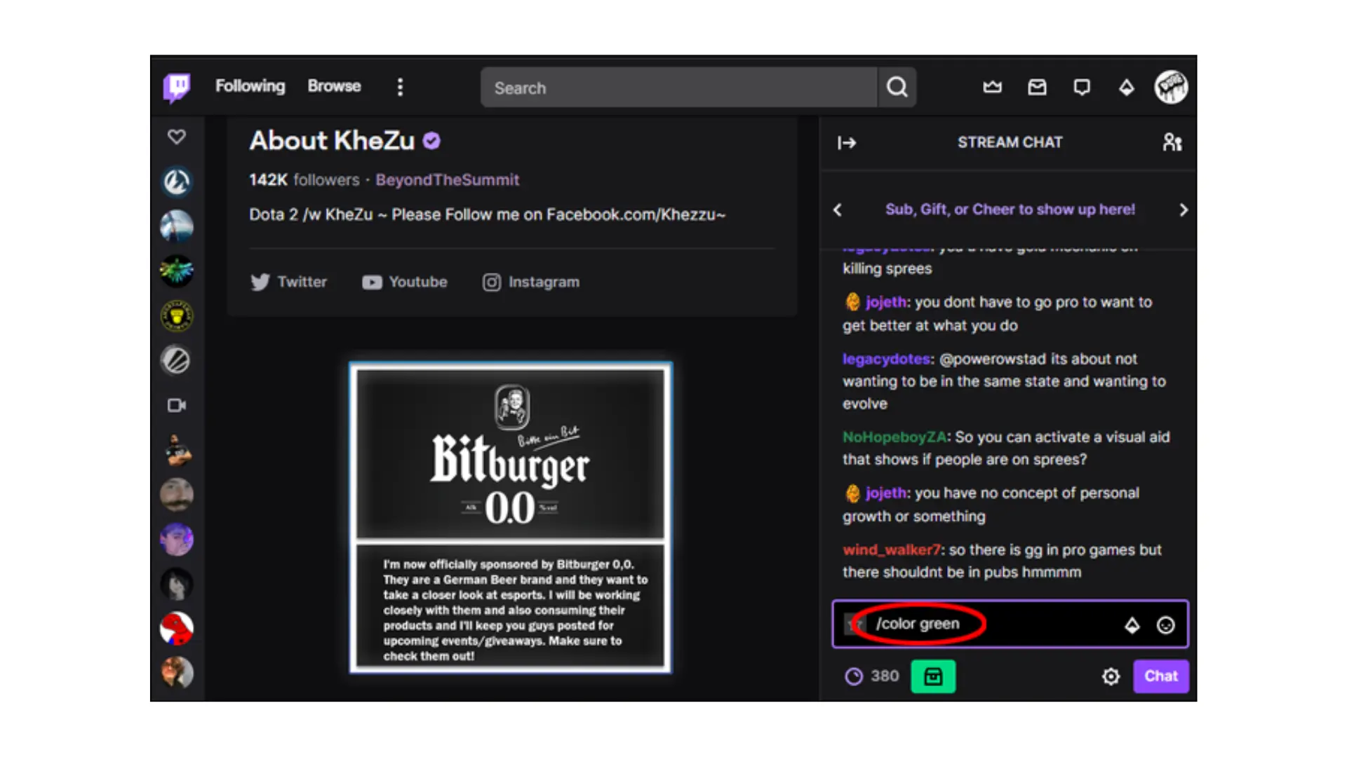 For Customizing Twitch Name Color Using Third-Party Tools