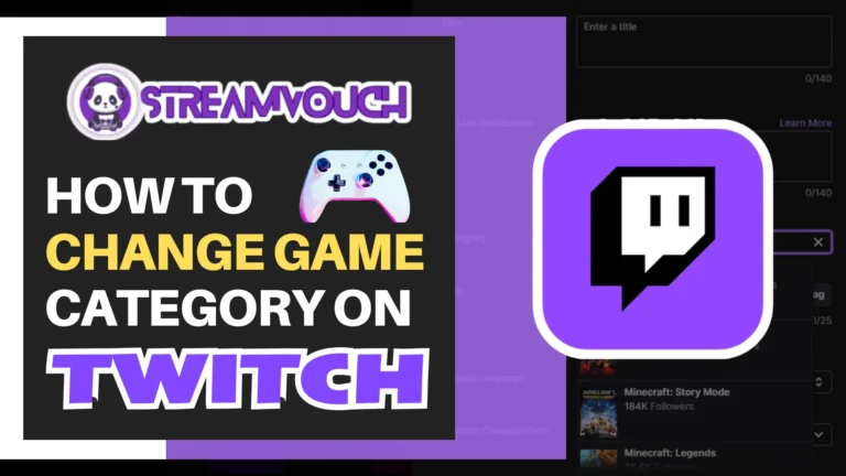How to Change Game Category on Twitch