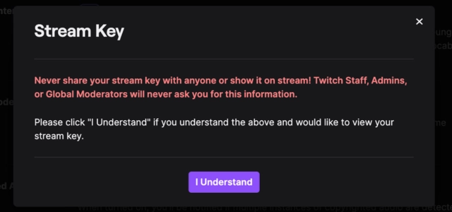 Troubleshooting Stream Key Issues